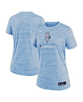 Nike Women's Light Blue Kansas City Royals Authentic Collection Connect Velocity Performance T-Shirt