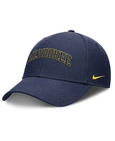 Nike Men's Navy Milwaukee Brewers Rise Gaberdine Adjustable Hat
