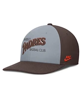 Nike Men's Gray/Brown San Diego Padres Pro Performance Snapback Hat