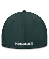 Nike Men's Green Michigan State Spartans 2025 Dugout Coaches Rise Swoosh Performance Flex Hat