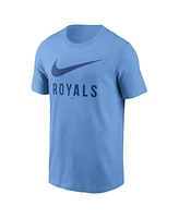Nike Men's Light Blue Kansas City Royals Swoosh T-Shirt