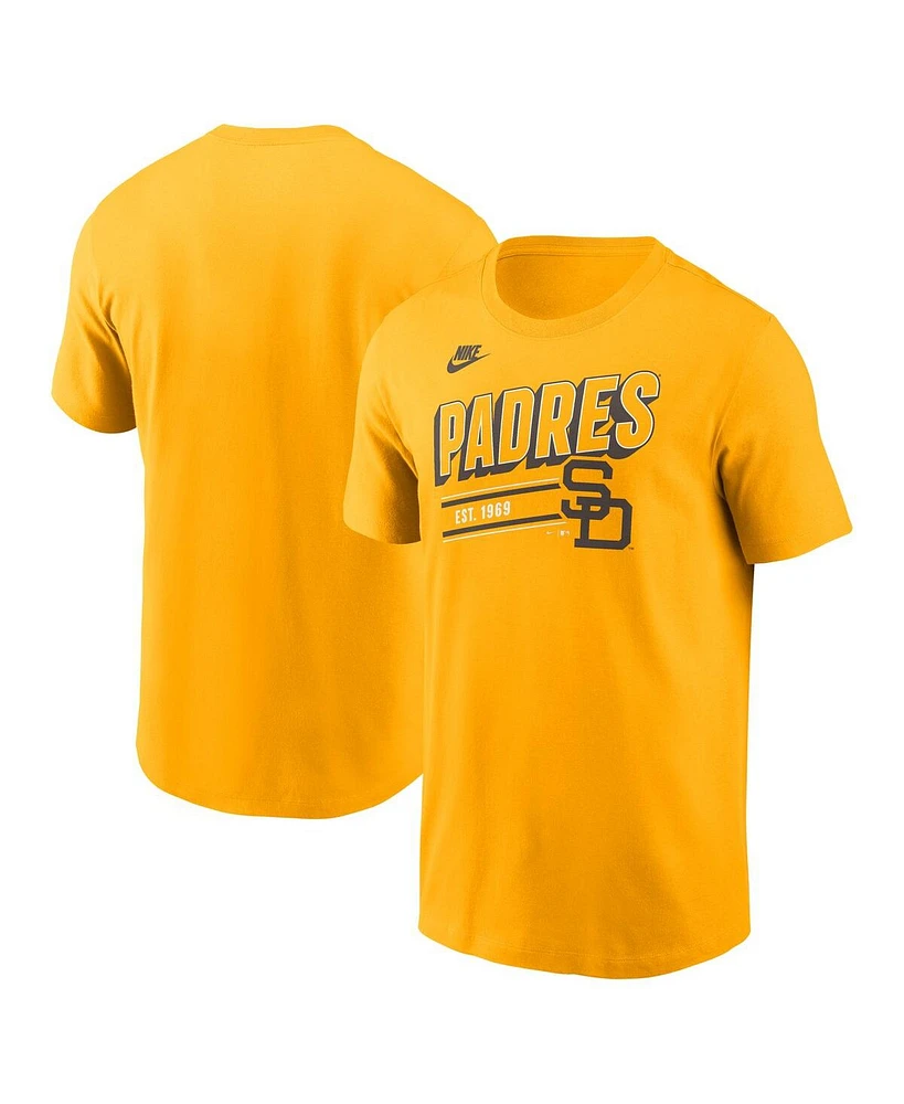 Nike Men's Gold San Diego Padres Cooperstown Collection Retro T-Shirt