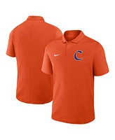 Nike Men's Orange Clemson Tigers Baseball Logo Victory Performance Polo Shirt
