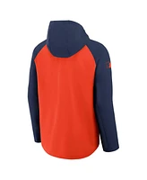 Nike Men's Orange/Navy Houston Astros Authentic Collection Raglan Performance Full-Zip Jacket