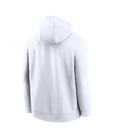 Nike Men's White Texas Longhorns Primetime Alternate Logo Club Fleece Pullover Hoodie
