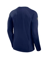 Fanatics Men's Navy Columbus Blue Jackets Authentic Pro Rink Tech Long Sleeve T-Shirt
