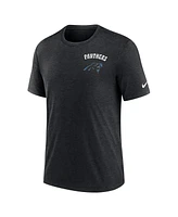 Nike Men's Black Carolina Panthers Rewind 2-Hit Tri-Blend T-Shirt