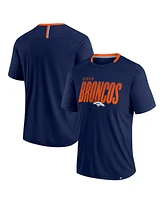 Fanatics Men's Navy Denver Broncos Defender Fade Slant T-Shirt