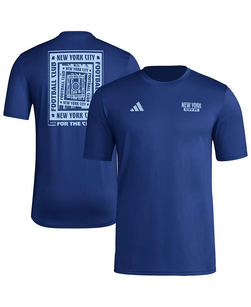 Adidas Men's Navy New York City Fc Local Wrap T-Shirt