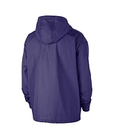 Nike Men's Purple Phoenix Suns Courtside Premium Club Anorak Quarter-Zip Pullover Hoodie