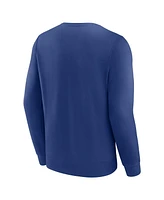 Fanatics Men's Blue Tampa Bay Lightning Focus Fleece Pullover Sweatshirt
