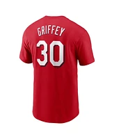 Nike Men's Ken Griffey Jr. Red Cincinnati Reds Fuse Name Number T-Shirt