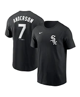 Nike Men's Tim Anderson Black Chicago White Sox Fuse Name Number T-Shirt