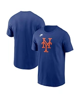 Nike Men's Royal New York Mets Cooperstown Collection Team Logo T-Shirt