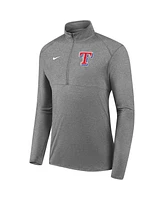Nike Men's Gray Texas Rangers Team Logo Element Performance Half-Zip Pullover Jacket