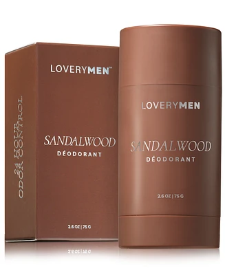 Lovery LoveryMen Sandalwood Deodorant Stick, 2.6 oz.