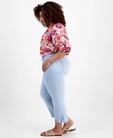 Liverpool Los Angeles Trendy Plus Slit-Hem Kick Flare Jeans