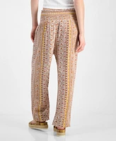 Kingston Grey Juniors' High-Rise Smocked-Waist Joggers