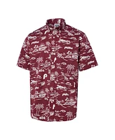 Reyn Spooner Men's Burgundy Philadelphia Phillies Cooperstown Collection Kekai Button-Down Shirt