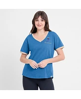 Fanatics Women's Royal Kansas City Royals Binge Worthy Stadium Slub V-Neck T-Shirt