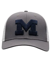 Top of the World Men's Gray Michigan Wolverines Trucker Adjustable Hat