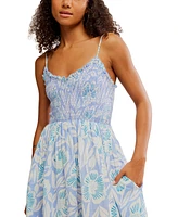 Free People Women's Sweet Nothings Cotton Smocked Maxi Dress