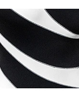 Cupshe Women's Black & White Asymmetrical Slim Sculpt One-Piece