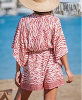 Cupshe Women's Urban Safari Zebra Print Romper