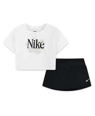 Nike Toddler Girls 2-Piece Dri-fit Wild Flower Scooter Set