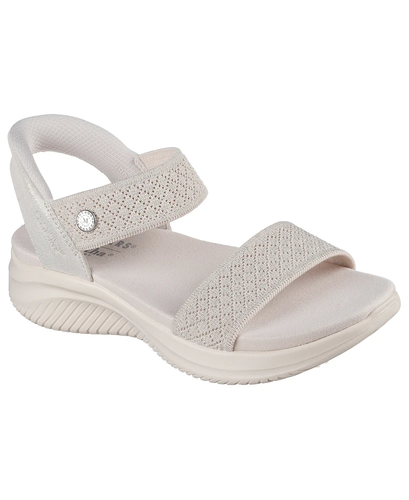 Skechers x Martha Women's Stewart Hands Free Slip-ins Cali: Ultra Flex 3.0 - Shine On Us Wedge Sandals from Finish Line