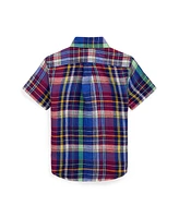 Polo Ralph Lauren Toddler and Little Boys Plaid Short-Sleeve Shirt