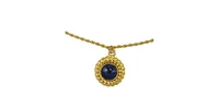 Jules Lapis Pendant Necklace in 18k Gold-Plated Stainless Steel