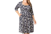 Kiyonna Plus Royal Sweetheart Cocktail Dress