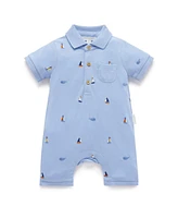 Purebaby Baby Boys Polo Romper