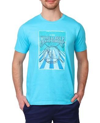 Tailorbyrd Men's World Golf Vintage Graphic T-Shirt