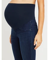 Motherhood Maternity Plus Super Stretch Secret Fit Over The Belly Skinny Ankle Jeans 