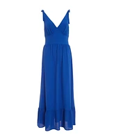 Quiz Women's Bubble Crepe Tie Detail Maxi Dress