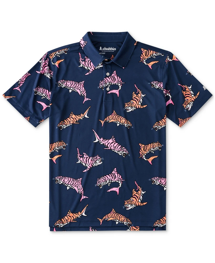 Chubbies Men's the King of Sea Performance Polo Shirt