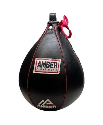 Genuine Leather Speed Bag For Mma Muay Thai Boxing Heavy Duty Punching Ball For Training Reflex Endurance Reinforced Seams Fast Rebound