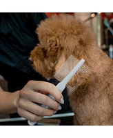 Ocean Plastic by Pt Blue Double-Sided Pin Comb for Pets, Eco-Friendly Grooming Tool Dogs and Cats