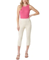 Hue Women's Game Changing Tulip-Hem Denim Capri Leggings