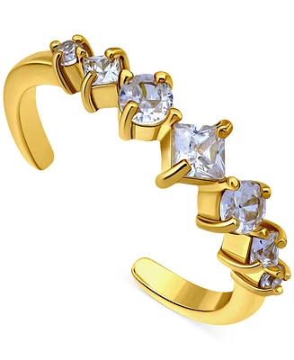Giani Bernini Mixed-Cut Cubic Zirconia Adjustable Toe Ring 18k Gold-Plated Sterling Silver (also Silver), Exclusively at Macy's