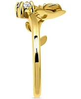 Giani Bernini Cubic Zirconia Rose Adjustable Toe Ring 18k Gold-Plated Sterling Silver (also Silver), Exclusively at Macy's