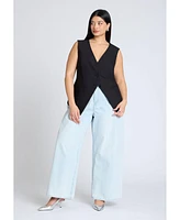 Eloquii Plus Split Hem Suiting Vest