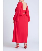 Eloquii Plus Back Drape Maxi Dress