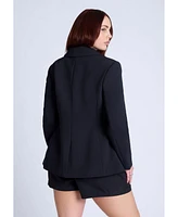 Eloquii Plus Fitted High Neckline Blazer