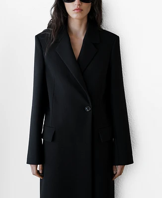 Mango Women's Wool Blend Coat