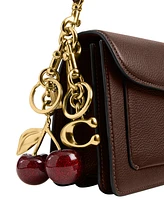 Coach Gold-Tone Red Cherry Bag Charm