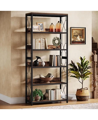 Tribesigns 70.87-Inch Bookshelf, 5-Tier Open Bookcase and Bookshelves, Floor Book Shelf Shelving Unit, Tall Display Shelves for Living Room, Office
