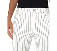 Liverpool Los Angeles Women's Hannah Pinstriped Flare Jeans